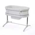 Sealy Cozy Cool 2-in-1 Bassinet & Bedside Sleeper: Adjustable Height, Storage Bin/Shelf, Steel Frame