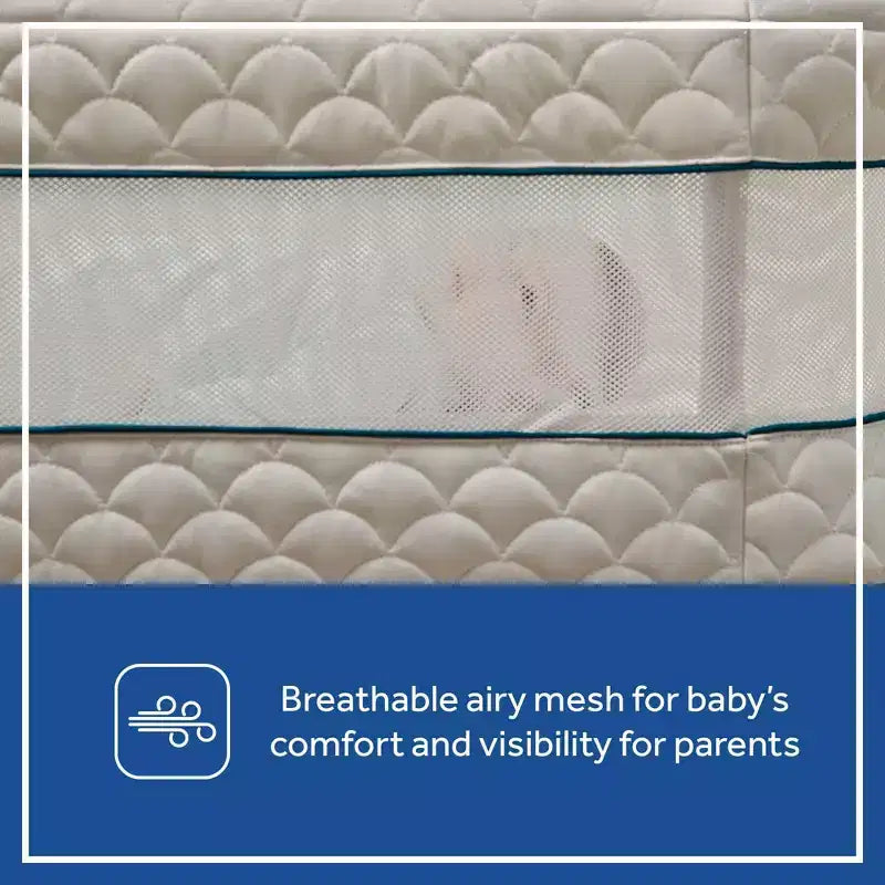 2-in-1 Bassinet & Bedside Sleeper: Adjustable Height, Storage Bin/Shelf, Steel Frame