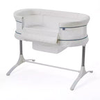 2-in-1 Bassinet & Bedside Sleeper: Adjustable Height, Storage Bin/Shelf, Steel Frame