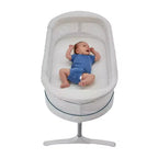 2-in-1 Bassinet & Bedside Sleeper: Adjustable Height, Storage Bin/Shelf, Steel Frame