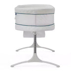 2-in-1 Bassinet & Bedside Sleeper: Adjustable Height, Storage Bin/Shelf, Steel Frame