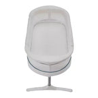 2-in-1 Bassinet & Bedside Sleeper: Adjustable Height, Storage Bin/Shelf, Steel Frame