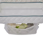 2-in-1 Bassinet & Bedside Sleeper: Adjustable Height, Storage Bin/Shelf, Steel Frame