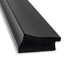 18" x 52" Non-Beveled Full Length Door & Wall Mirror with Black Narrow Frame