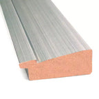 22" x 28" Non-Beveled Silver Narrow Wood Wall Mirror - Modern Rectangular Design, Includes Mount Hardware