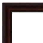 31" x 31" Non-Beveled Coffee Bean Brown Wall Mirror