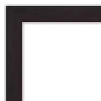 40"x28" Non-Beveled Narrow Bathroom Wall Mirror Espresso