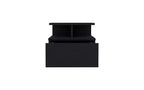 Wall-Mounted Floating Nightstand with 2-Tier Shelf and Drawer