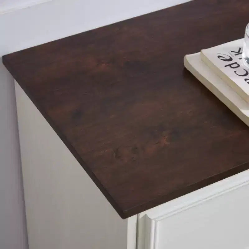 6 Drawer Wood Chest of Drawers with Storage, Tall Nightstand, Side End Table, Free-Standing Storage Cabinet for Bedroom