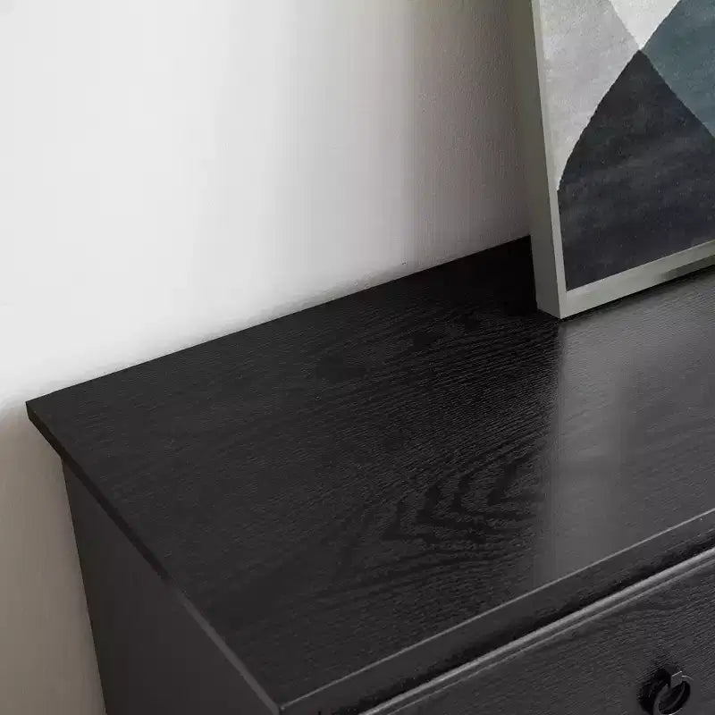 6 Drawer Wood Chest of Drawers with Storage, Tall Nightstand, Side End Table, Free-Standing Storage Cabinet for Bedroom