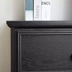 6 Drawer Wood Chest of Drawers with Storage, Tall Nightstand, Side End Table, Free-Standing Storage Cabinet for Bedroom