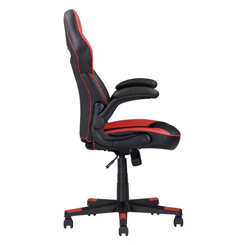 Adjustable Ergonomic Gaming Chair 360 Swivel with Wheels, Black/Red