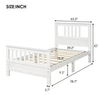 Twin/Full Size Platform Bed with Headboard and Footboard