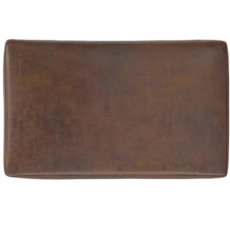 26 inch Wide Transitional Contemporary Rectangle Storage Ottoman