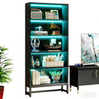 Bookcase, Large Bookshelf Organizer with 5-Tier Storage Shelves