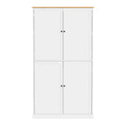 Freestanding Kitchen Pantry Storage Cabinet with 2 Drawers and 8 Door Shelves