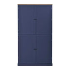 Freestanding Kitchen Pantry Storage Cabinet with 2 Drawers and 8 Door Shelves