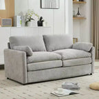 68.1" Cozy Upholstered Loveseat Sofa – Double Cushion Couch for Living Room, Light Gray