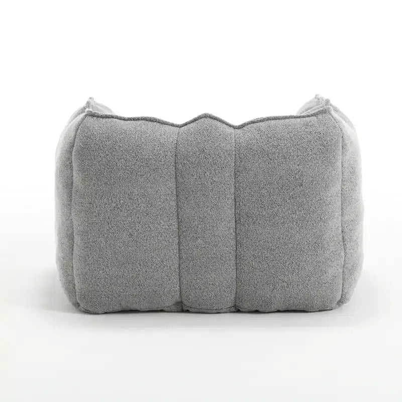 Bean Bag Chair with High-Resilient Foam, Square Lazy Sofa with Footstool for Adults
