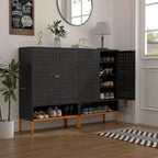 Magnetic Adjustable Shelf Shoe Cabinet, 3-Position Height for 17-32cm Footwear
