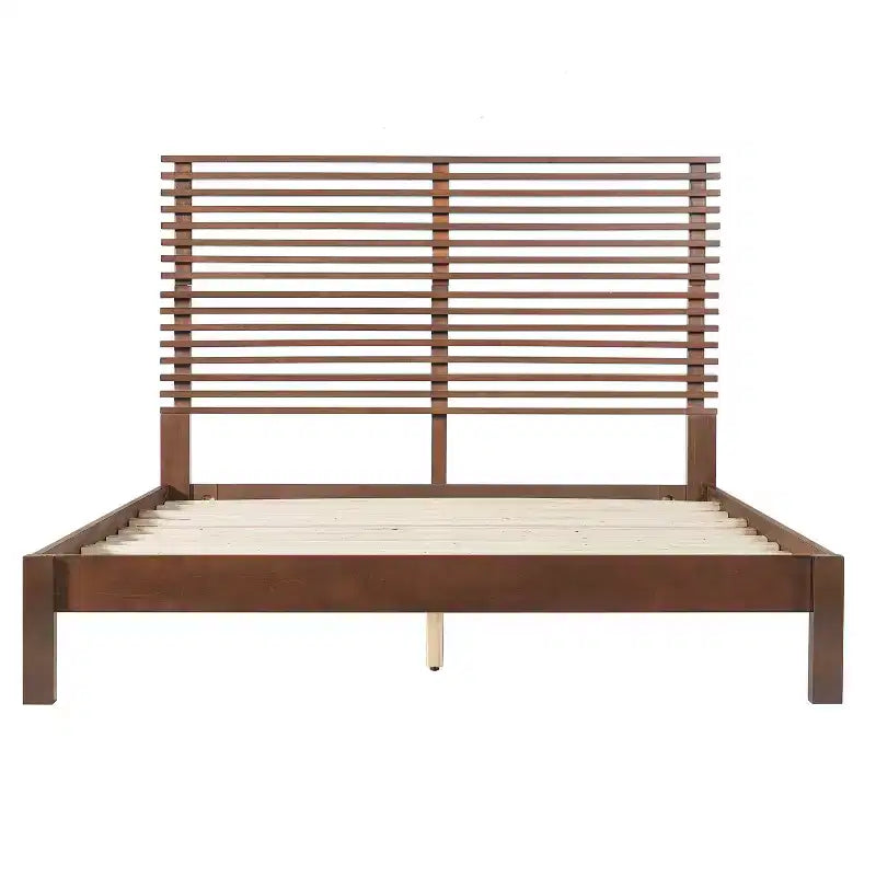 Queen/King Size Minimalist Platform Bed Frame with Headboard