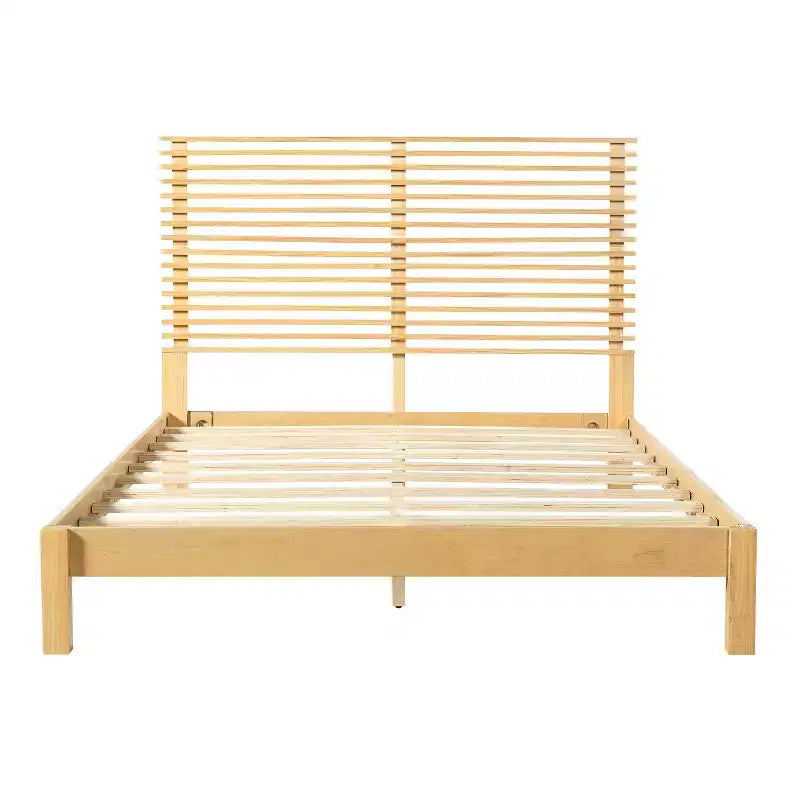 Queen/King Size Minimalist Platform Bed Frame with Headboard