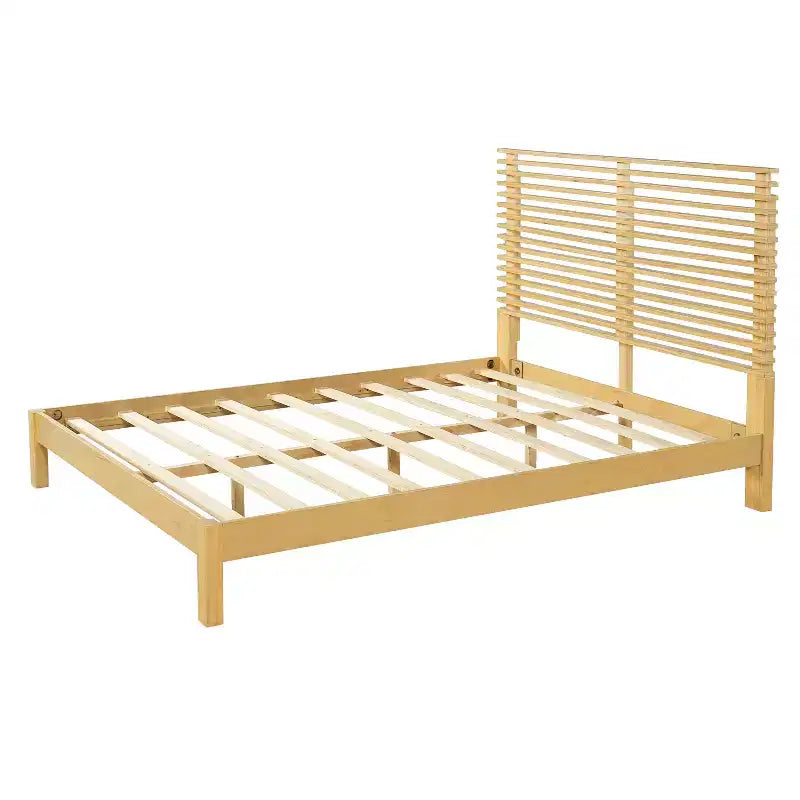 Queen/King Size Minimalist Platform Bed Frame with Headboard