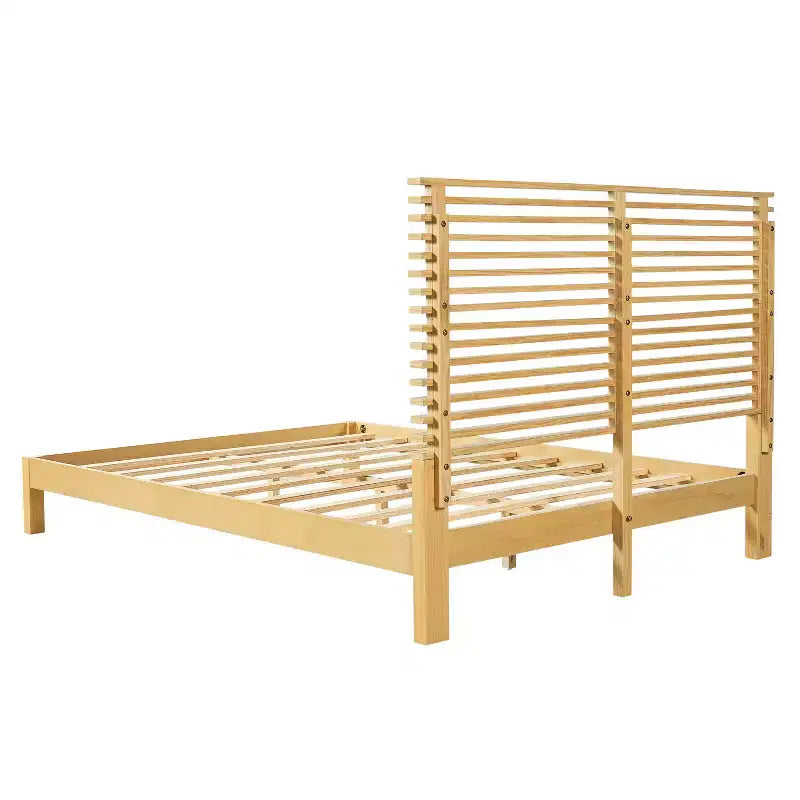 Queen/King Size Minimalist Platform Bed Frame with Headboard