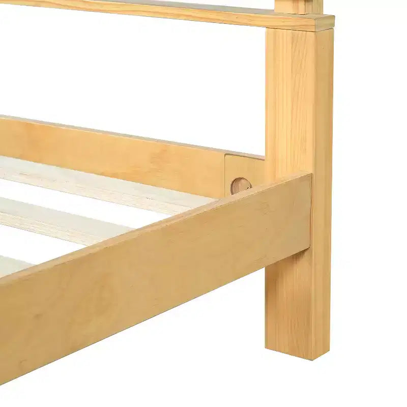Queen/King Size Minimalist Platform Bed Frame with Headboard