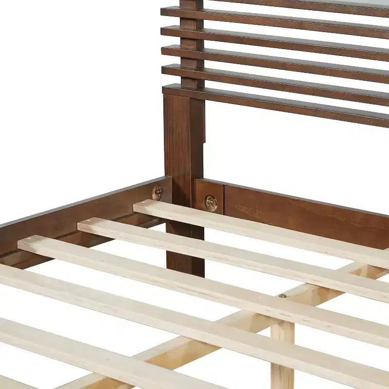 Queen/King Size Minimalist Platform Bed Frame with Headboard