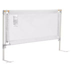 VEVOR Toddler Bed Rail, Kids Beds Guard Rail with Reinforced Iron Pipe and Oxford Cloth, Adjustable Height Bed Side Railing, 1 Piece, Gray