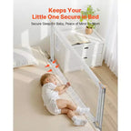 Toddler Bed Rail, Kids Beds Guard Rail with Reinforced Iron Pipe and Oxford Cloth, Adjustable Height Bed Side Railing, 1 Piece, Gray