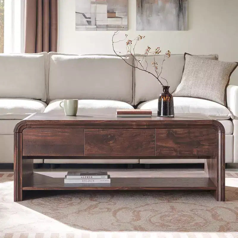 Lift Top Coffee Table with Storage, 47" Modern Coffee Table with Hidden Compartment