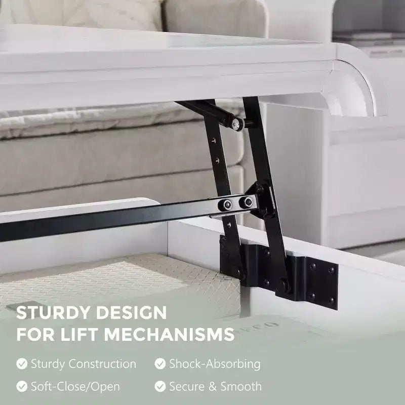 Lift Top Coffee Table with Storage, 47" Modern Coffee Table with Hidden Compartment