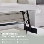 Lift Top Coffee Table with Storage, 47" Modern Coffee Table with Hidden Compartment