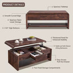 Lift Top Coffee Table with Storage, 47" Modern Coffee Table with Hidden Compartment
