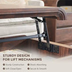 Lift Top Coffee Table with Storage, 47" Modern Coffee Table with Hidden Compartment