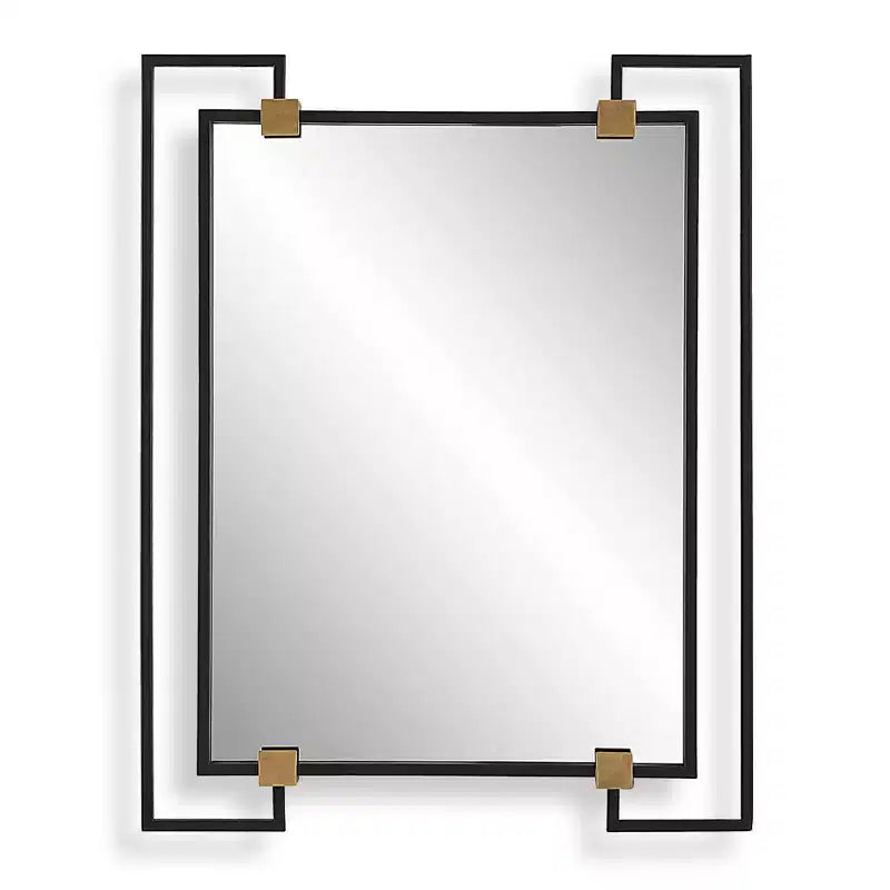 Uttermost Ivey Black 32 1/2 x 42 Rectangular Wall Mirror