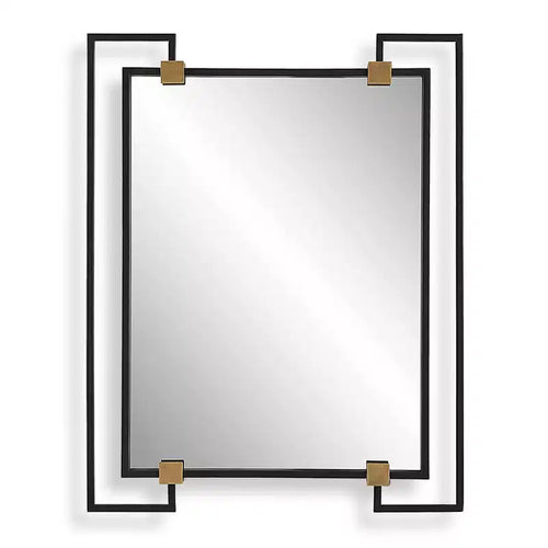 Uttermost Ivey Black 32 1/2 x 42 Rectangular Wall Mirror