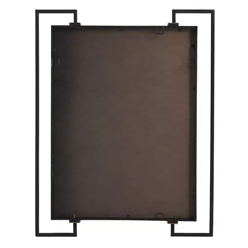 Black 32 1/2 x 42 Rectangular Wall Mirror