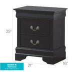 Rectangle Wood Nightstand for Living Room and Bedroom
