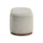 Mid-Century Modern Corduroy Upholstered Storage Bench with Wood Legs, Lift Top