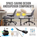 Ergonomic Cross Legged Office Chair with High Lumbar Support - Adjustable Height Kneeling Chair for Meditation & Yoga