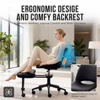 Ergonomic Cross Legged Office Chair with High Lumbar Support - Adjustable Height Kneeling Chair for Meditation & Yoga