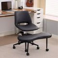 Ergonomic Cross Legged Office Chair with High Lumbar Support - Adjustable Height Kneeling Desk Chairs for Meditation, ADHD & Yoga