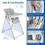 Baby High Chair with Adjustable Height, Recline & Removable Tray