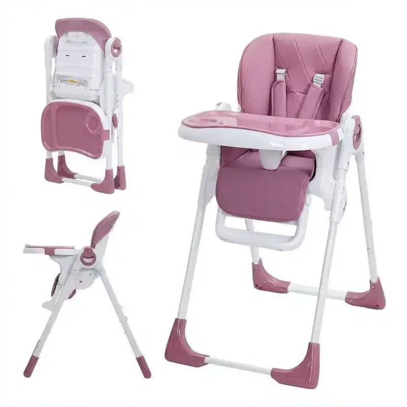Baby High Chair with Adjustable Height, Recline & Removable Tray
