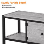 58-Inch Wide TV Console with Storage Cabinet and Adjustable Feet, Compatible with TVs Up to 75 Inches