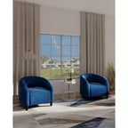 Barrel Accent Chair with Rounded Back & Soft Padded Seat, Modern Armchair for Living Room, Bedroom, Office