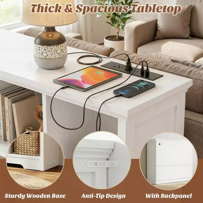 9 Cube Bookshelf with Charging Station, Floor Cubby Toy Organizer